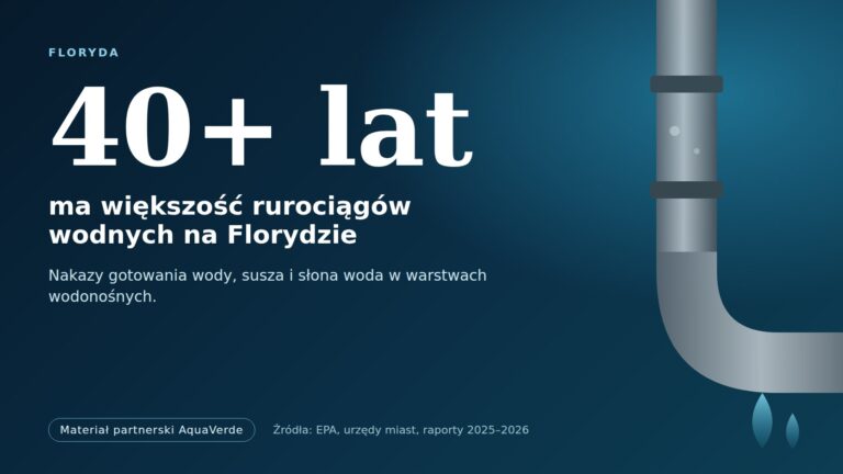Stan wodociągów na Florydzie – większość rur ma ponad 40 lat