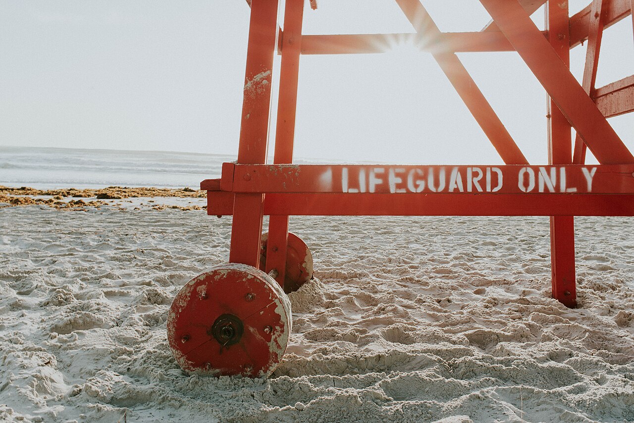Wieża ratownicza na plaży w Daytona Beach